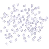 1200 Piezas 600 Pares Almohadillas de Silicona para Pendientes y Pendientes de Seguridad Suaves y Transparentes para…